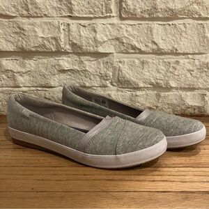 Keds Gray Heather Memory Foam Slip On Sneakers - W9